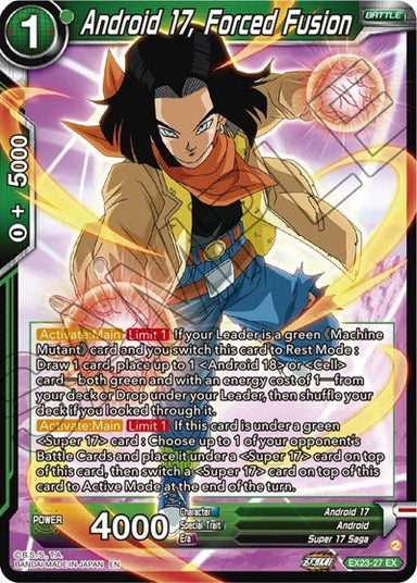 Android 17, Forced Fusion - EX23-27 - Card Masters