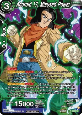 Android 17, Misused Power - P-490 - Card Masters