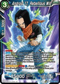 Android 17 Rebellious Will BT17-046 - Card Masters