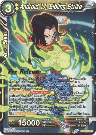 Android 17, Sibling Strike - BT13-109 - Card Masters