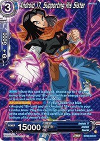 Android 17 Supporting His Sister Silver Foil - Card Masters