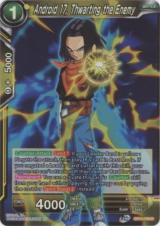 Android 17, Thwarting the Enemy - BT14-109 R - Card Masters
