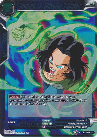 Android 17, Universe 7 United - DB1-028 - Card Masters