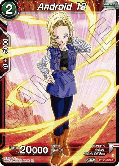 Android 18 BT23-029 - Card Masters
