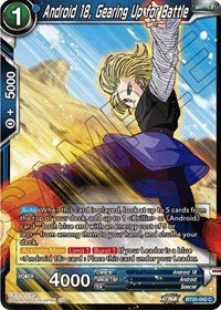 Android 18 Gearing Up for Battle BT20-042 - Card Masters