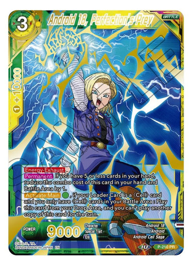 Android 18, Perfection's Prey P-210 ALT - Card Masters