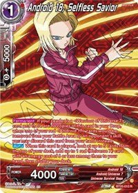 Android 18 Selfless Savior Silver Foil - Card Masters