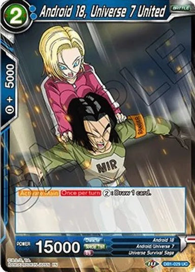 Android 18, Universe 7 United - DB1-029 - Card Masters