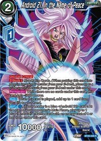 Android 21 in the Name of Peace BT20-029 R - Card Masters