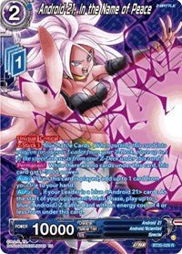 Android 21 in the Name of Peace Silver Foil - Card Masters