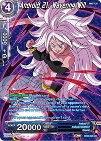 Android 21 Wavering Will Silver Foil - Card Masters