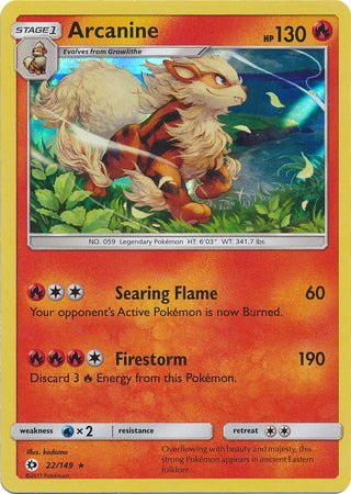 Arcanine - 22/149 - Holo Rare - Card Masters