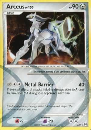 Arceus - AR9 - Holo Rare - Card Masters