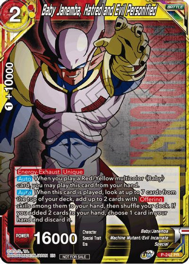 Baby Janemba, Hatred and Evil Personified - P-242 - Card Masters