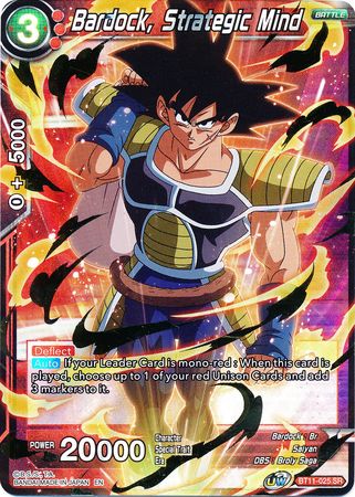 Bardock, Strategic Mind - BT11-025 - Super Rare - 1st Edition - Card Masters