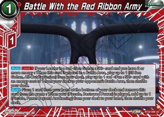 Battle With the Red Ribbon Army - BT22-006 - Card Masters