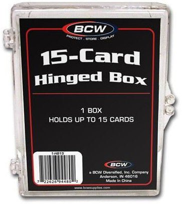 BCW Hinged Box 15 Count - Card Masters