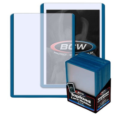 BCW Toploader Card Holder Colored Border - Card Masters