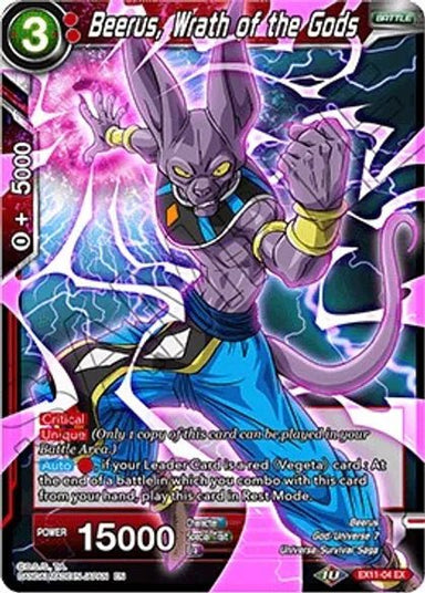 Beerus, Wrath of the Gods - EX11-04 - Card Masters