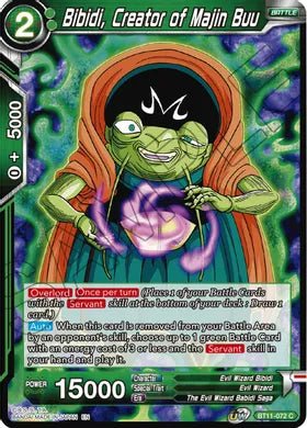 Bibidi, Creator of Majin Buu - BT11-072 - 1st Edition - Card Masters