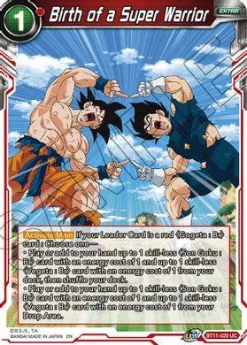 Birth of a Super Saiyan Warrior - BT11-029 - 1st Edition - Card Masters