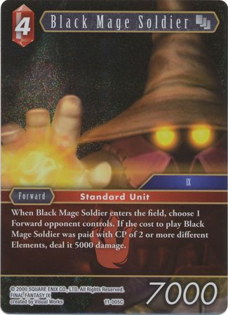 Black Mage Soldier - 11-005C - Common Foil - Card Masters
