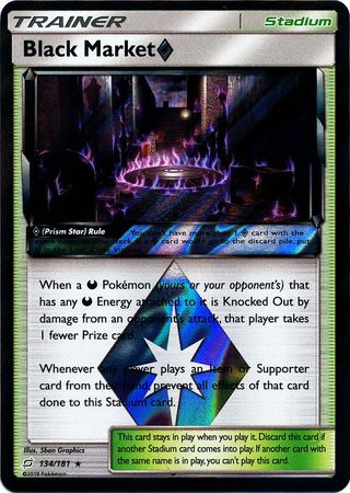 Black Market Prism Star - 134/181 - Holo Rare - Card Masters