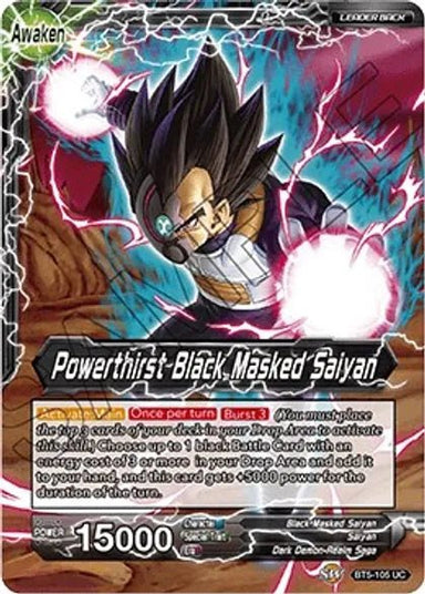 Black Masked Saiyan // Powerthirst Black Masked Saiyan - BT5-105 - Card Masters