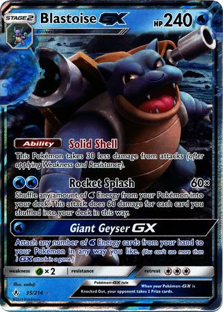 Blastoise GX - 35/214 - Ultra Rare - Card Masters