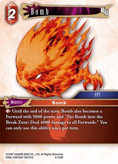 Bomb 4-018R - Card Masters