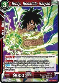 Broly, Bonafide Saiyan - BT11-017 - 1st Edition - Card Masters