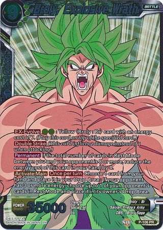 Broly, Explosive Wrath - P-106 - Promo - Card Masters