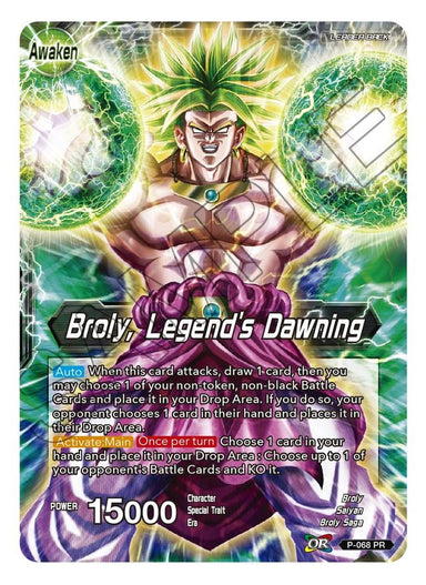 Broly, Legend's Dawning - P-068 - RE - Card Masters