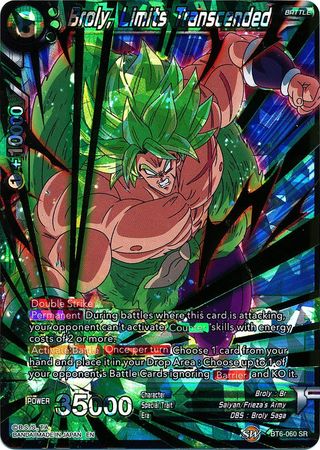 Broly, Limits Transcended - BT6-060 - Super Rare - Card Masters