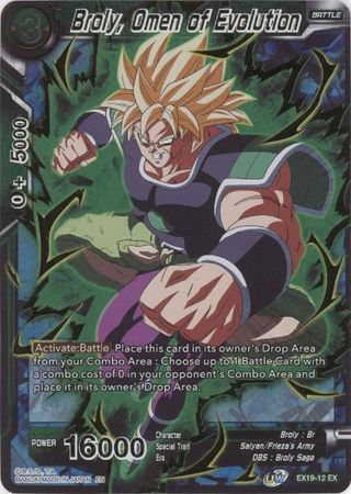 Broly, Omen of Evolution - EX19-12 - Expansion - Card Masters