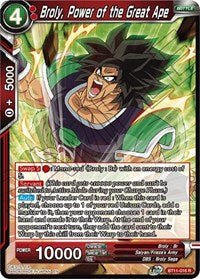 Broly, Power of the Great Ape - BT11-016 R - 2nd Edition - Card Masters