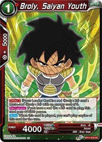 Broly, Saiyan Youth - BT11-018 - 2nd Edition - Card Masters