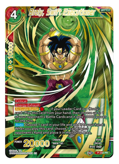 Broly, Swift Executioner P-205 ALT - Card Masters