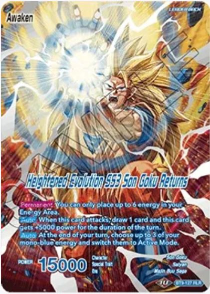 Son Goku | Heightened Evolution SS3 Son Goku Returns - BT9-127 - Reboot Leader Rare