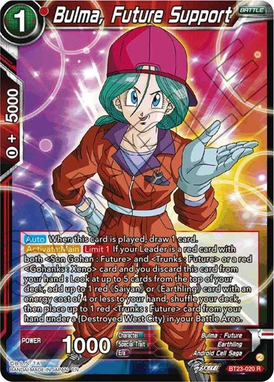 Bulma, Future Support BT23-020 - Card Masters