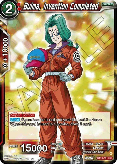 Bulma, Invention Completed BT23-021 - Card Masters