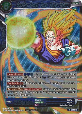 Bursting Energy Super Saiyan Vegito - P-014 Promo - Card Masters