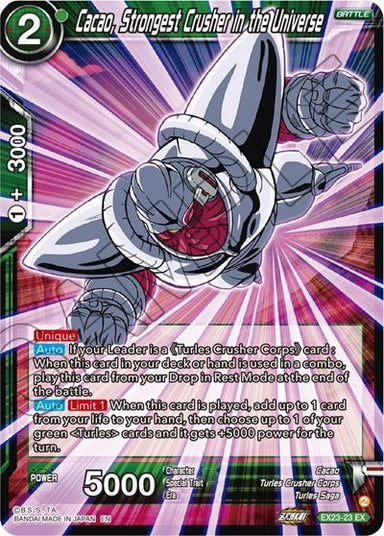 Cacao, Strongest Crusher in the Universe - EX23-23 - Card Masters