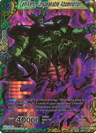 Cell Xeno, Unspeakable Abomination - BT9-137 - Secret Rare - Card Masters