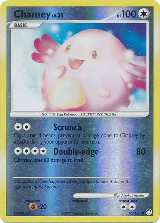 Chansey - 76/123 - Common Reverse Holo - Card Masters