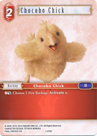 Chocobo Chick - 1-019C - Common - Card Masters