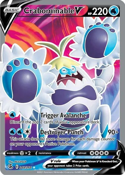 Crabominable V (Full Art) - 248/264 - Card Masters