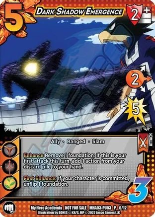 Dark Shadow Emergence (Plus Ultra Pack 3) - MHA-PU03 P 6/12 - Card Masters