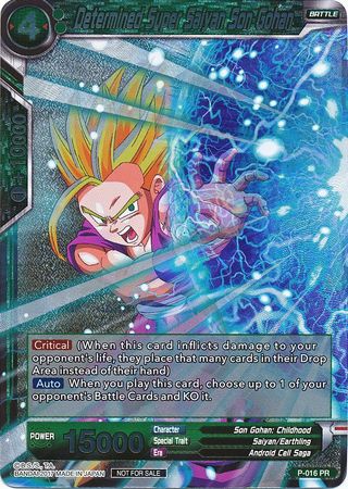 Determined Super Saiyan Son Gohan - P-016 - Foil Promo - Card Masters