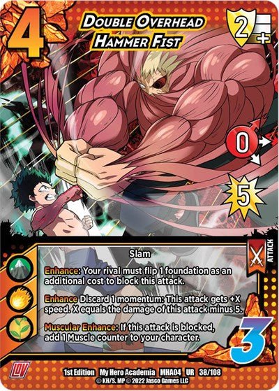 Double Overhead Hammer Fist - MHA04 - Card Masters